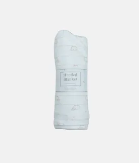 Baby Hooded Blanket - Beige Sheep Sripes