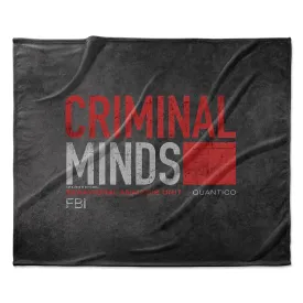 Criminal Minds Distressed BAU Quantico Sherpa Blanket