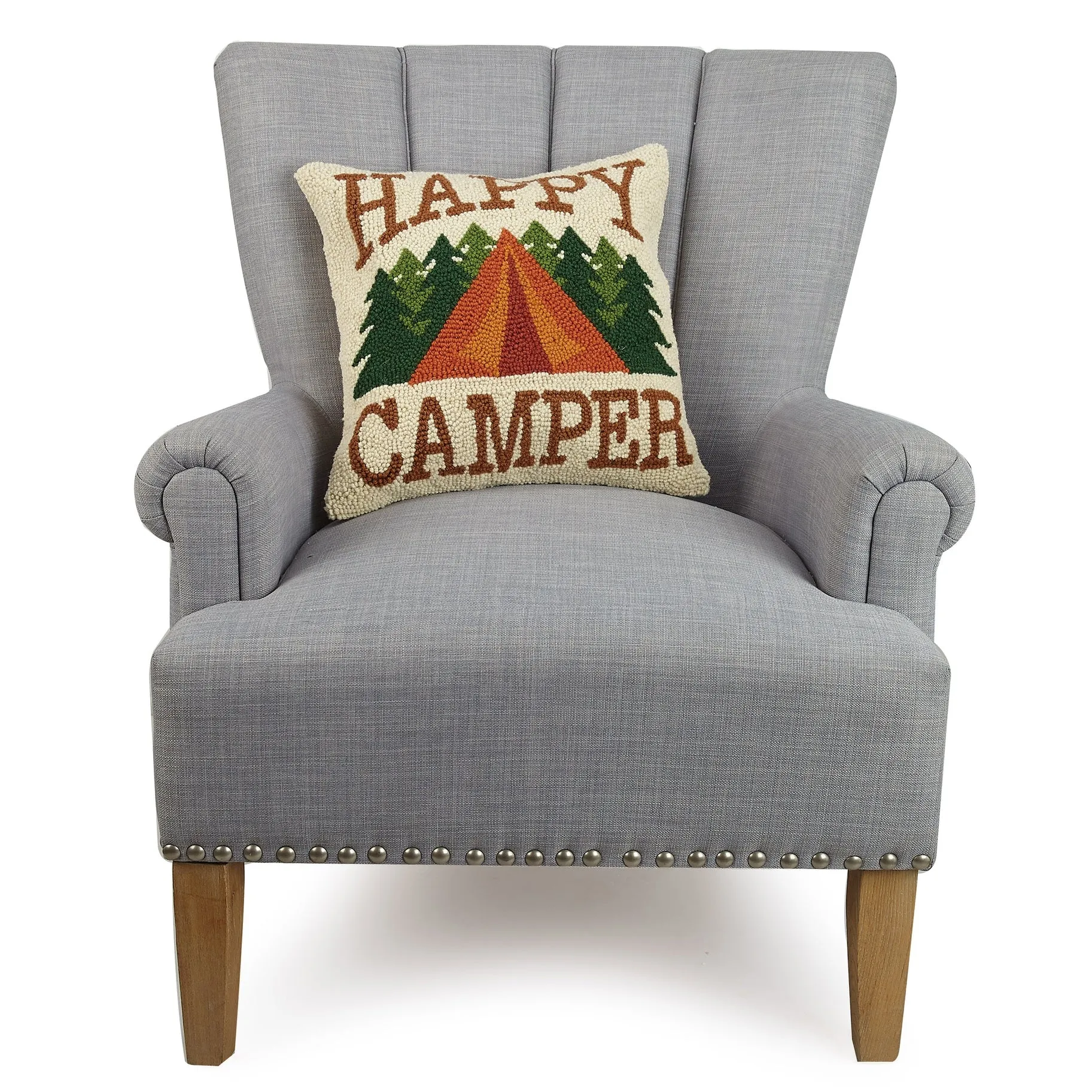 HAPPY CAMPER ⛺️ Hook Pillow