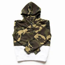 Little   Loved - Camo Snap Hoodie