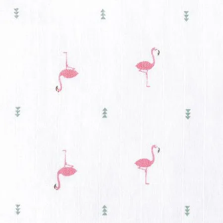 Masilo Organic Muslin Snuggle Blanket - Hello Flamingo