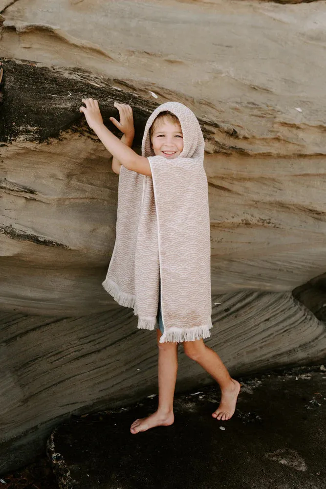 Organic Cotton Hooded Towel - Shell