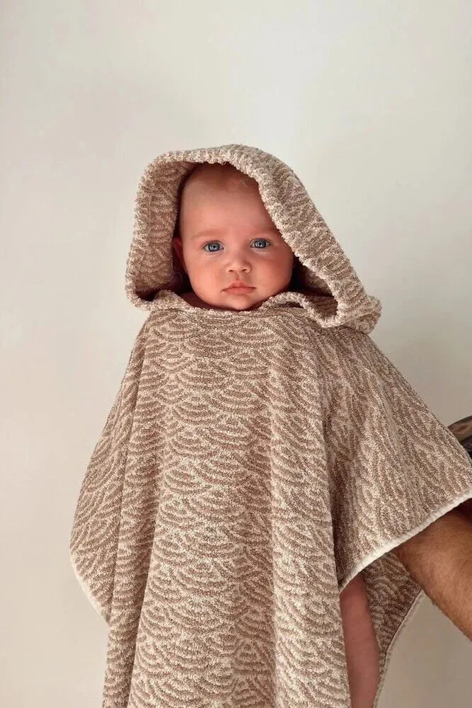 Organic Cotton Hooded Towel - Shell