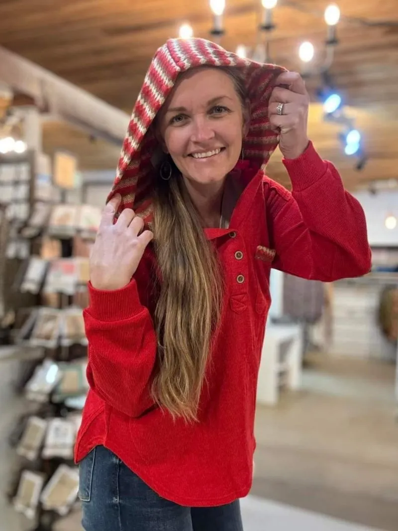 Oversized Contrast Hoodie