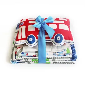 "Bundle of Joy" Busy Street Single Bedsheet Set