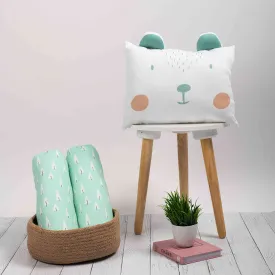 Tiny Snooze Organic Pillow & Bolsters- Polar Bear